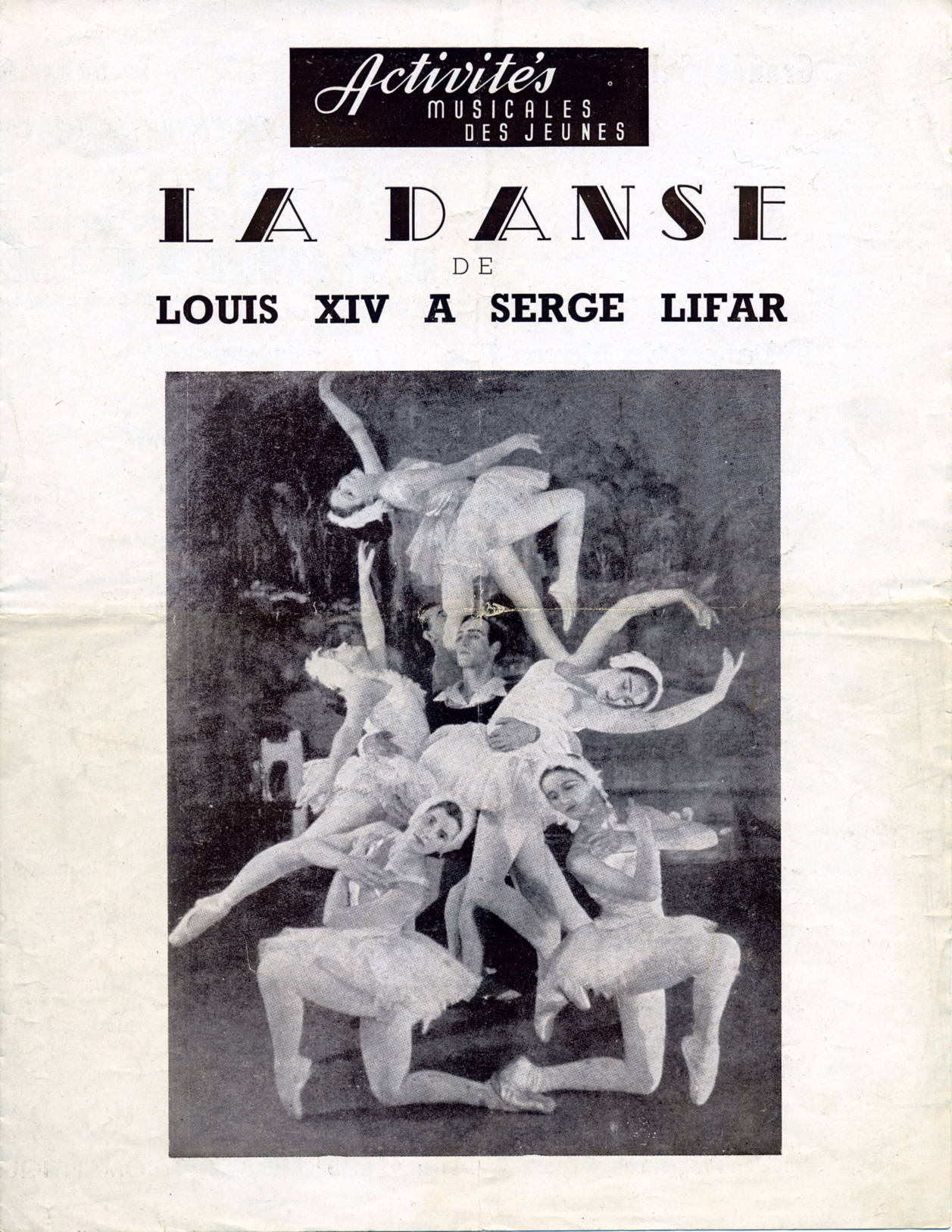 Programme "La danse de Louis XIV à Serge Lifar", 12 février 1955, p. 1-4