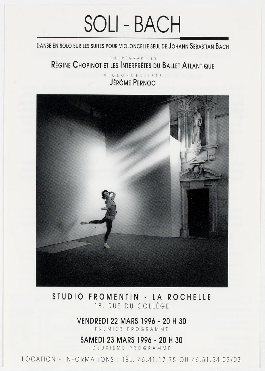 Feuille de salle de la troisième version à La Rochelle (mars 1996)
