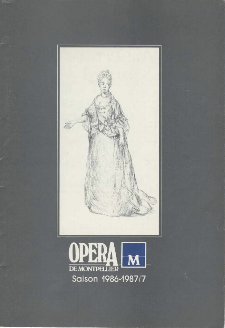Programme de l'Opéra de Montpellier, 1987